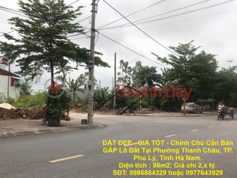 BEAUTIFUL LAND - GOOD PRICE - Owner Needs to Sell URGENTLY Lot of Land in Thanh Chau Ward, Phu Ly City, Ha Nam Province. _0
