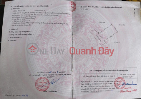 Bán nhà 3 tầng tại phố Hải Thành 2. - 45.2m2 - Giá 2 tỷ 6xx _0