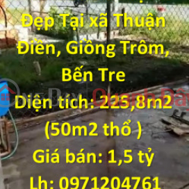 BEAUTIFUL LAND - GOOD PRICE - Selling Land Lot Nice Location In Thuan Dien Commune, Giong Trom, Ben Tre _0