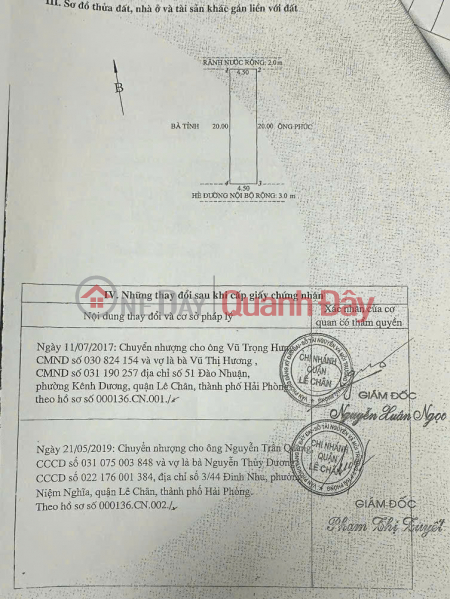 Đất mặt đường Đào Nhuận - Trại Lẻ, 184m, Giá 95 tr/m, sau Y học Biển, Việt Nam, Bán đ 17,5 tỷ