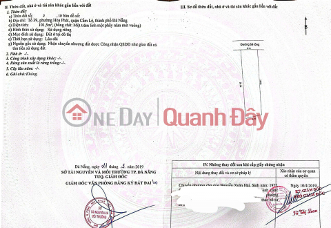 Land for sale in Ton Dan alley - Car accessible alley - An Khe Ward, Da Nang City _0