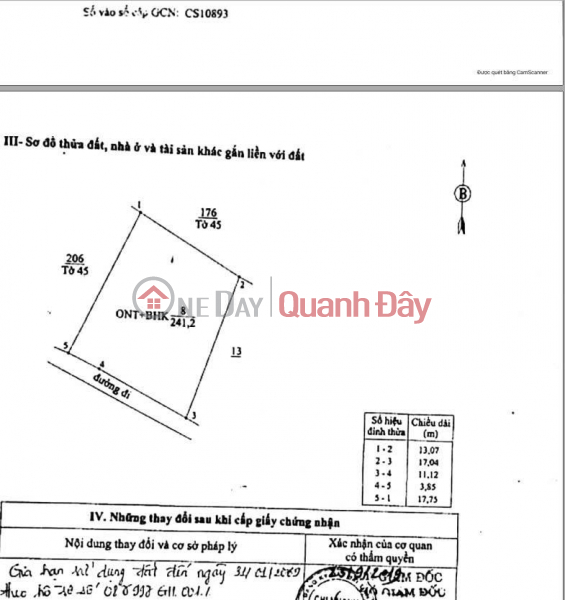 đ 1,4 tỷ, Bán nhà cấp 4 gần biển Mỹ Khê Tịnh Khê, sát KDL Rừng Dừa, 242m2 giá 1390 tr