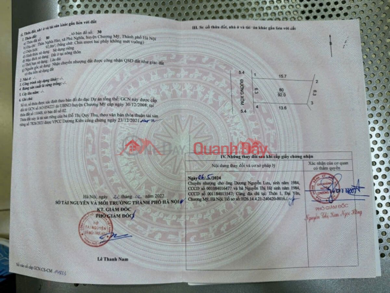 đ 10 triệu SIÊU PHẨM 92M TẠI PHÚ NGHĨA-CHƯƠNG MỸ HÀ NỘI GÂN NGAY KHU CÔNG NGHIỆP PHÚ NGHĨA CHỈ VÀI TRĂM MÉT