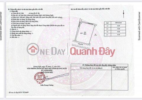 BÁN LÔ ĐẤT BIỆT THỰ GẦN BIỂN MỸ KHÊ – TỊNH KHÊ – DIỆN TÍCH 248M² GIÁ 1890 TRIỆU TL _0