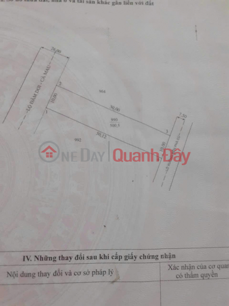 Property Search Vietnam | OneDay | Residential | Sales Listings HOT HOT - QUICK SALE IN Trung Cang - Tan Trung - Dam Doi - Ca Mau