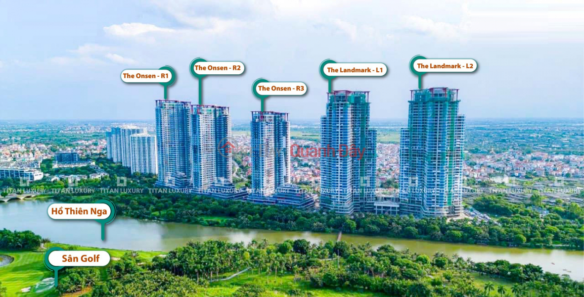 đ 4,5 tỷ Bán căn hộ chung cư 3PN khoáng nóng vào căn hộ dự án The Landmark khu đô thị Ecopark