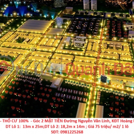 ĐẤT CHÍNH CHỦ - THỔ CƯ 100% - Góc 2 MẶT TIỀN Đường Nguyễn Văn Linh, KĐT Hoàng Phát, TP Bạc Liêu _0