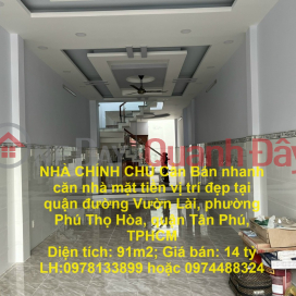 NHÀ CHÍNH CHỦ Cần Bán nhanh căn nhà mặt tiền vị trí đẹp tại quận Tân Phú, TPHCM _0