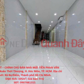 HOT HOT – OWNER SELLING HOUSE ON PHAN VAN HON STREET – Xuan Thoi Thuong Commune, Hoc Mon District, Ho Chi Minh City _0