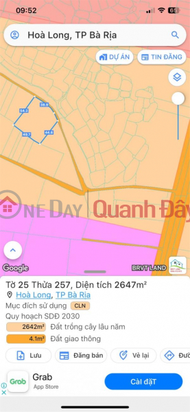 Property Search Vietnam | OneDay | Nhà ở Niêm yết bán | CHÍNH CHỦ CẦN BÁN NHANH LÔ ĐẤT Tại Hòa Long, Thành Phố Bà Rịa
