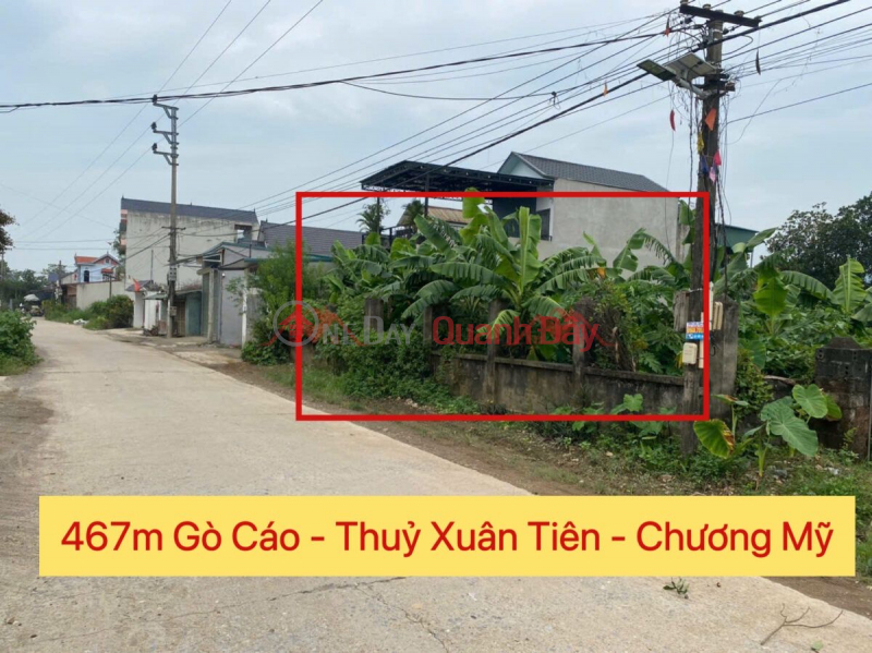 CHÍNH CHỦ CẦN BÁN LÔ ĐẤT 467M TẠI THỦY XUÂN TIÊN-CHƯƠNG MỸ-HÀ NỘI Niêm yết bán