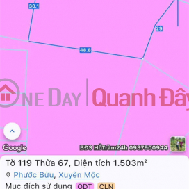 ĐẦU TƯ SINH LỜI - Chính Chủ Bán Lô Đất Mặt Tiền Đường Huỳnh Minh Thạnh, TT Phước Bửu, Xuyên Mộc BRVT _0