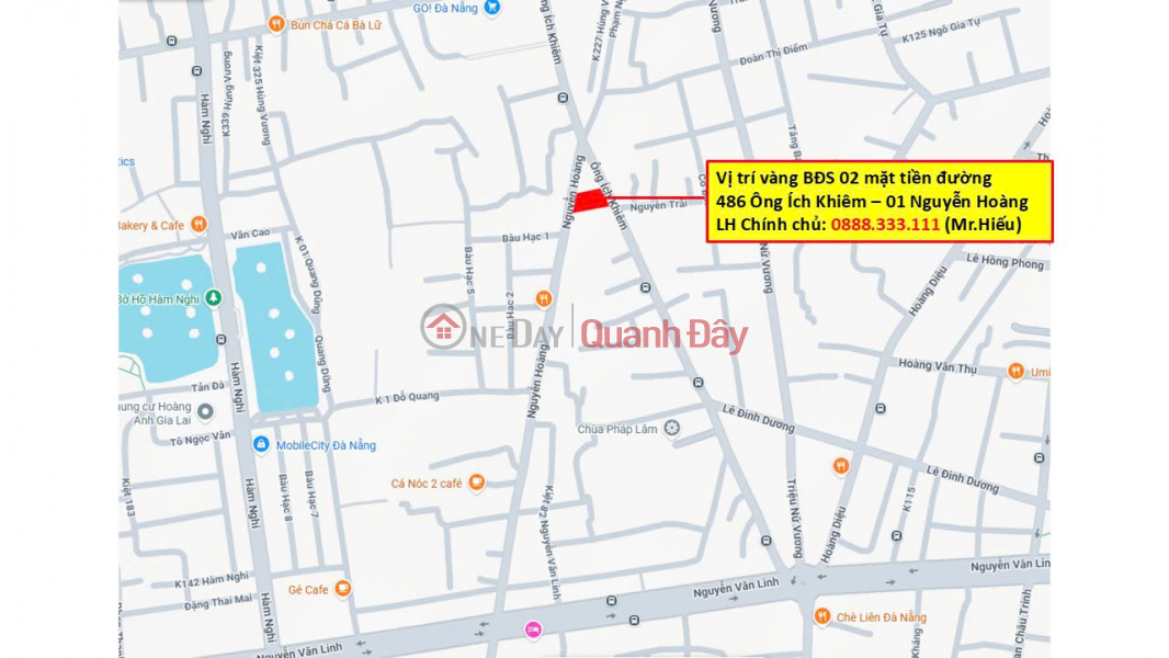 Property Search Vietnam | OneDay | Residential, Sales Listings Owner selling a building with two street frontages on Ong Ich Khiem and Nguyen Hoang streets, in the heart of Da Nang city.