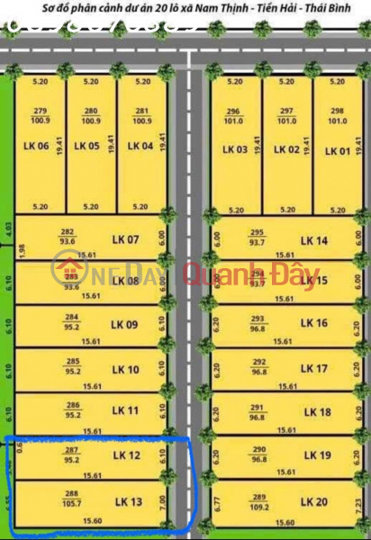 Golden Opportunity: Urgent Sale of 2 Super Rare Land Lots LK12, Vietnam Sales đ 630 Million