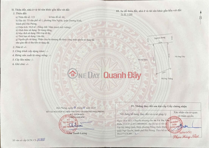 LÔ ĐẤT TUYẾN 2 NGÕ 178 HẢI PHÒNG – VỊ TRÍ ĐẮC ĐỊA - 50m2 - Dương Kinh - Giá 1 tỷ 1xx | Việt Nam, Bán, đ 1,22 tỷ