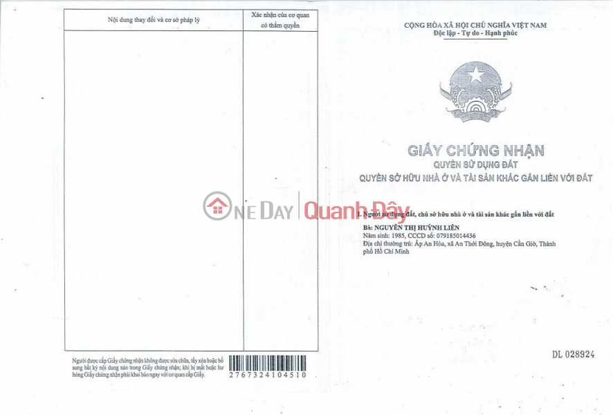 ĐẤT ĐẸP - GIÁ TỐT - Cần Bán Nhanh Lô Đất Tại An Thới Đông, Huyện Cần Giờ, TP Hồ Chí Minh, Việt Nam Bán, đ 1,8 tỷ