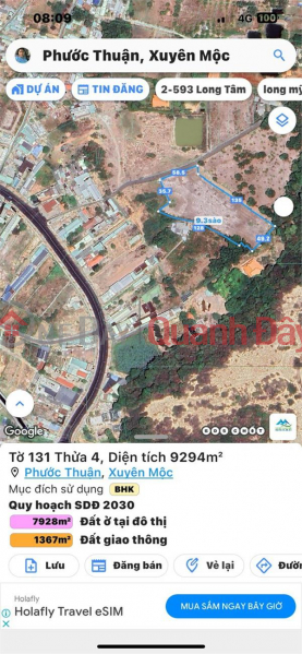 Property Search Vietnam | OneDay | Residential, Sales Listings PRIMARY LAND - GOOD PRICE - Location Phuoc Thuan Commune, Xuyen Moc - Ba Ria Vung Tau