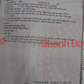 ĐẤT CHÍNH CHỦ - GIÁ TỐT - Cần Bán Nhanh Lô Đất Vị Trí Đắc Địa Tại Thị Trấn Nam Ban-Huyện Lâm Hà - Lâm Đồng _0