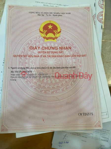 Property Search Vietnam | OneDay | Residential, Sales Listings OWNER NEEDS TO SELL QUICK Plot At Thanh Loi, Mong Tho A, Chau Thanh, Kien Giang