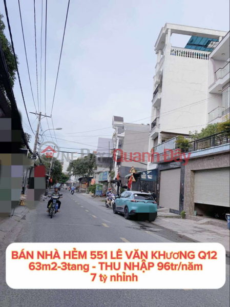 Property Search Vietnam | OneDay | Residential Sales Listings | Bán nhà hẻm 551 Lê Văn Khương Q12 , 63m2-3tang , Thu nhập 96tr/năm - 7 tỷ nhỉnh 0932030061