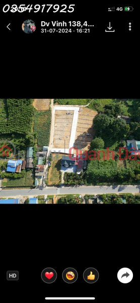 LAND FOR SALE 160M2 LOT, RESIDENTIAL FUIL 50 M2. PRICE 460 MILLION. TU VU COMMUNE, THANH THUY DISTRICT, PHU THO CITY Vietnam, Sales | đ 460 Million