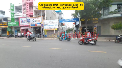 Cho thuê nhà 2 mặt tiền Vườn Lài 72m² - GẦN NGÃ TƯ -KHU DỊCH VỤ SẦM UẤT _0