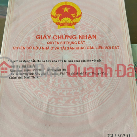 HOT HOT – OWNER NEEDS TO SELL A HOUSE WITH A STREET FRONTAGE IN PHUOC MY WARD, PHAN RANG - THAP CHAM CITY, NINH THUAN PROVINCE _0