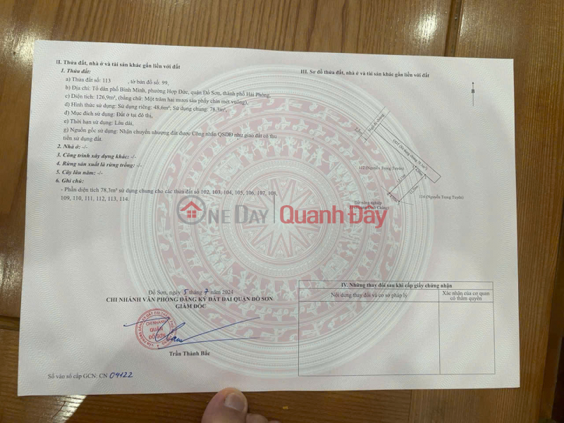 Property Search Vietnam | OneDay | Residential | Sales Listings, Land for sale at Binh Minh residential area, Hop Duc ward, Do Son district, Hai Phong.