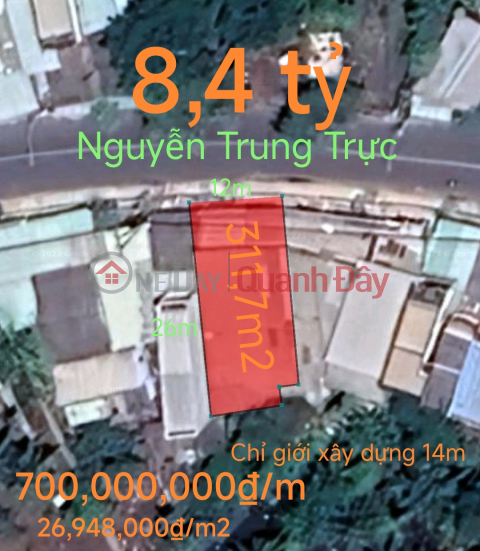 Bán đất trung tâm thị trấn Tân Trụ giá 700 triệu.m _0