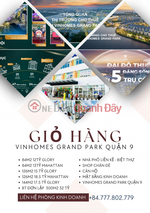 Vinhomes Grand Park 
DT :84m2 ( mahattan )
giá ju thương chỉ 20 triệu _0