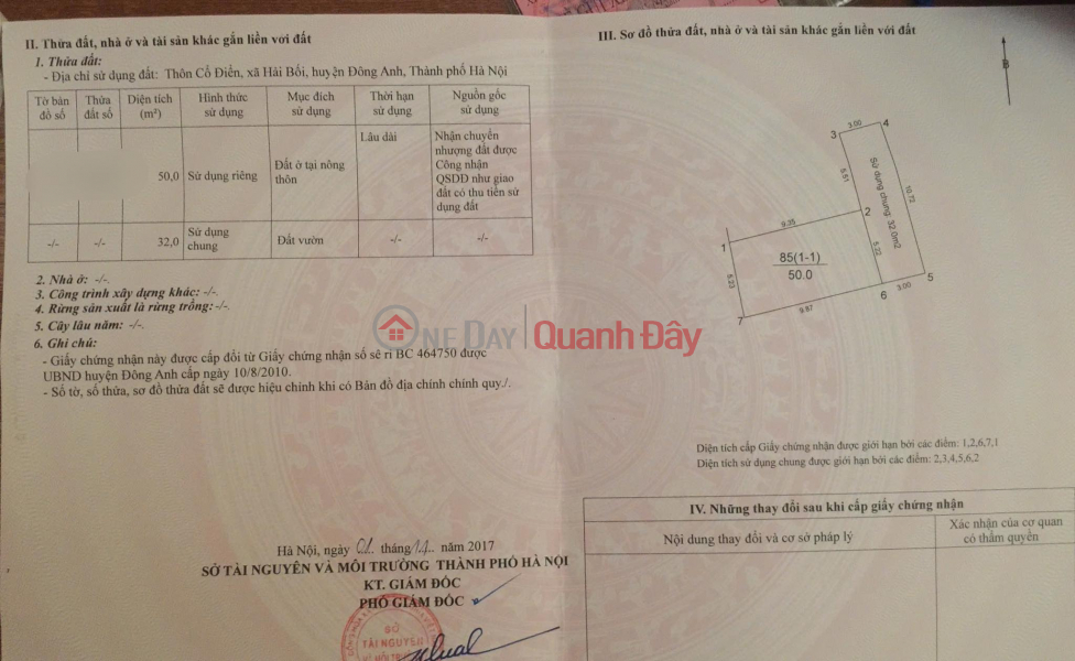 BÁN ĐẤT CỔ ĐIỂN HẢI BỐI – ĐÔNG ANH – GẦN CẦU THĂNG LONG – Ô TÔ VÀO ĐẤT – 50M – GIÁ HƠN 5 TỶ Niêm yết bán