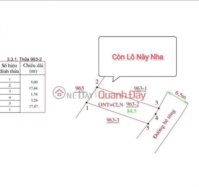 đ 1,27 tỷ | Chỉ còn 1 lô duy nhất Diên An - Diên Khánh - Khánh Hoà