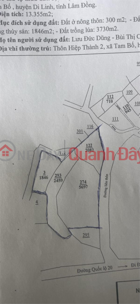 Property Search Vietnam | OneDay | Nhà ở | Niêm yết bán | SỞ HỮU NGAY 1 TRONG 14 LÔ ĐẤT VỊ TRÍ ĐẸP – GIÁ CỰC ƯU ĐÃI Tại Tam Bố, Di Linh