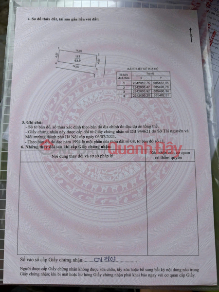 Land for sale in Dong Nguyen Khe village - 63.9m2 - Corner lot | Vietnam | Sales, đ 6.39 Billion