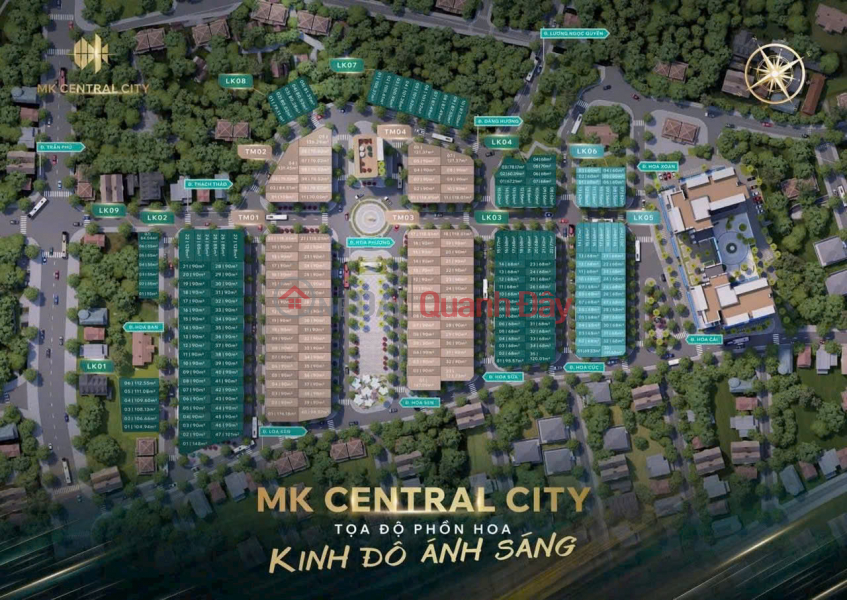 Property Search Vietnam | OneDay | , Sales Listings Only 1 pair of land plots with ready-made title deeds, located at the foot of 2 NOXh buildings.
