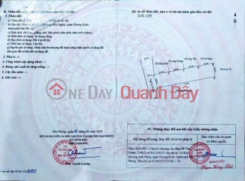 ĐẤT THỔ CƯ NGÕ 82 HÒA NGHĨA – GẦN VINHOMES – GIÁ HIẾM KHU DƯƠNG KINH ZALO 0567 222 555 _0