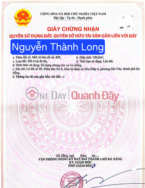 PRIME LAND PLOT WITH FRONTAGE ON NGUYEN THANH LONG STREET - 7.5M WIDE ROAD Sales Listings