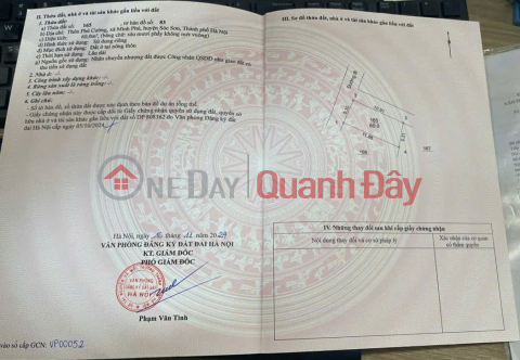 Land for sale in Phu Cuong, Minh Phu, Soc Son, Hanoi. Corner plot, wide paved road, cars can pass each other. _0