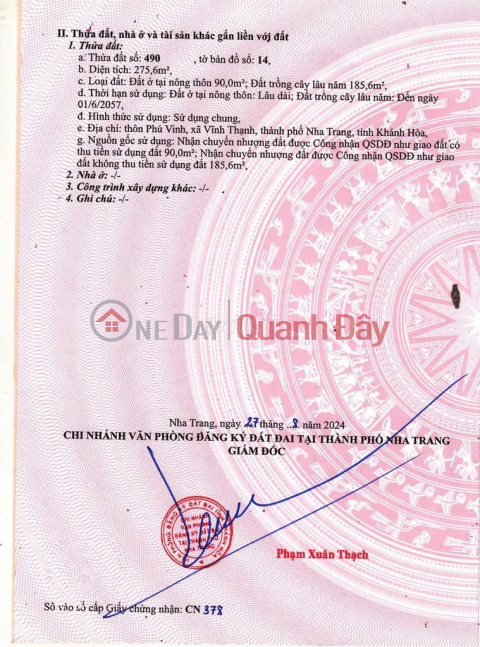 HOT ĐẤT ĐẸP- GIÁ TỐT CHÍNH CHỦ BÁN ĐẤT TẶNG NHÀ tại TP Nha Trang tỉnh Khánh Hòa _0