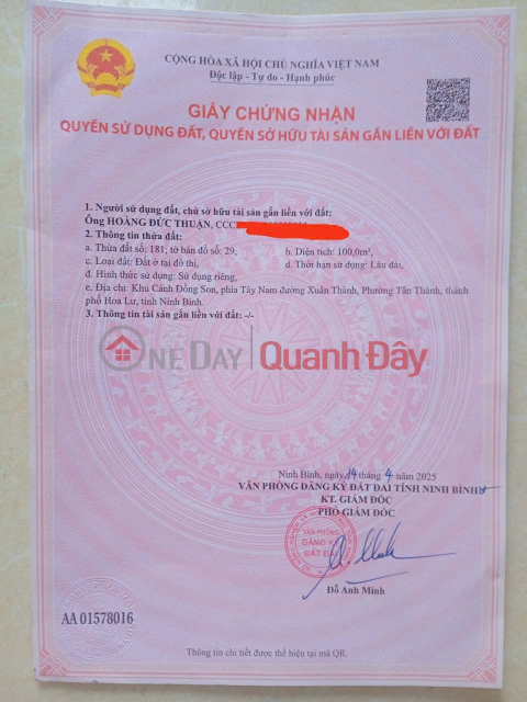 BEAUTIFUL HOUSE - FRONTAGE - Owner Needs to Sell 3-Story House on Cat Linh Street, Hoa Lu Ward, Ninh Binh _0