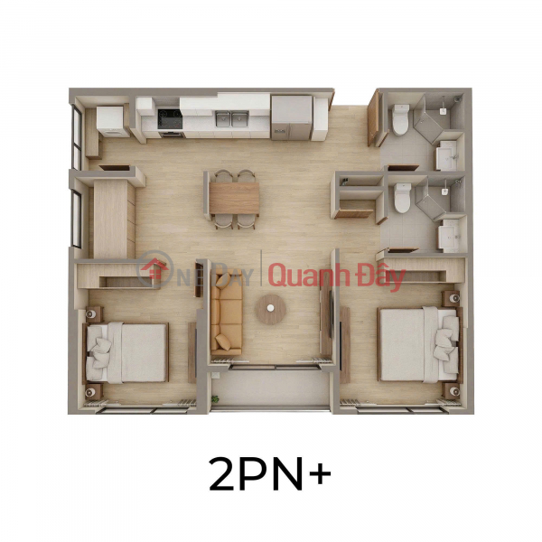đ 1,2 tỷ Chính chủ nhượng căn 2N+ The Parkland - Vinhomes Ocean Park 2 - miễn gốc 5 năm