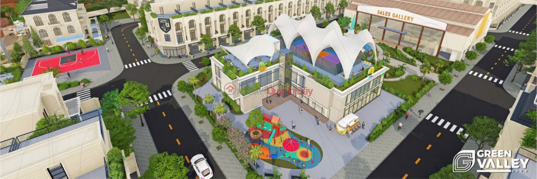 Biệt thự, nhà phố dự án Green Valley City, Khu \