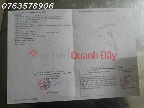 Two-story house for sale by owner, generating rental income, located in My An Ward, Ngu Hanh Son District, Da Nang. Area: 75.2m2. _0