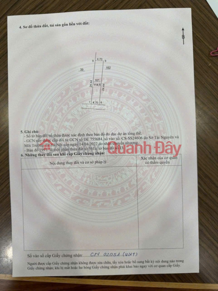 LAND LOT IN GOOD LOCATION - GOOD PRICE, NEED TO SELL QUICKLY land lot in Soc Son district, Hanoi city Sales Listings