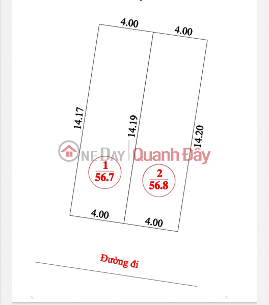 Only 1ty9 people have 57m2 of land in Cho Kim, Xuan Non, Dong Anh, Hanoi Sales Listings