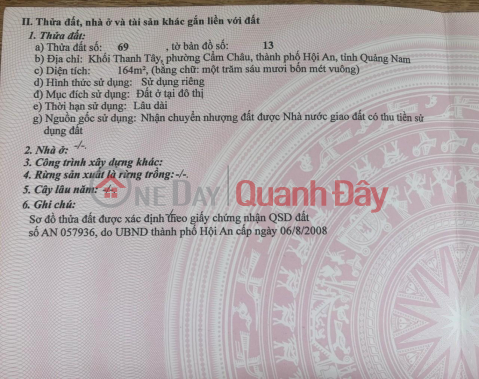 ĐẤT ĐẸP - ĐẦU TƯ SINH LỜI - Cần Bán Đất Đường Cửa Đại, Phường Cẩm Châu, TP Hội An, Quảng Nam _0