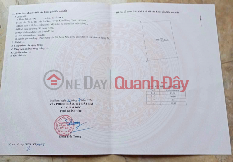 OWNER'S LAND - GOOD PRICE - Auctioned Land Lot in the Center of Ba Sao Town, Kim Bang - Ha Nam _0