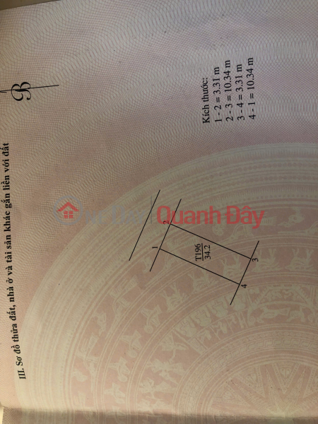 Chính chủ bán 34.2 m2 TĐC Trâu Quỳ, giá 7.5 tỷ - Liên hệ 0985865658 Niêm yết bán