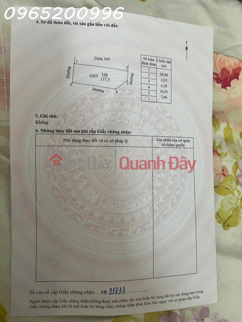 Bán đất tại An Cư, Định Hoá, Ninh Bình, giá 4,2 tỷ, 137,5 m2 _0