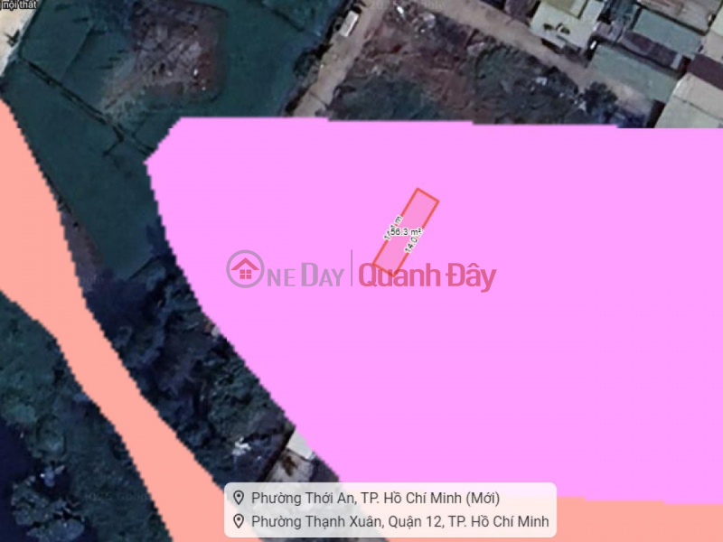 đ 3,65 tỷ, Đất HXT 56m2, Đ.7m, Vuông – Thạnh Xuân 14 Q12